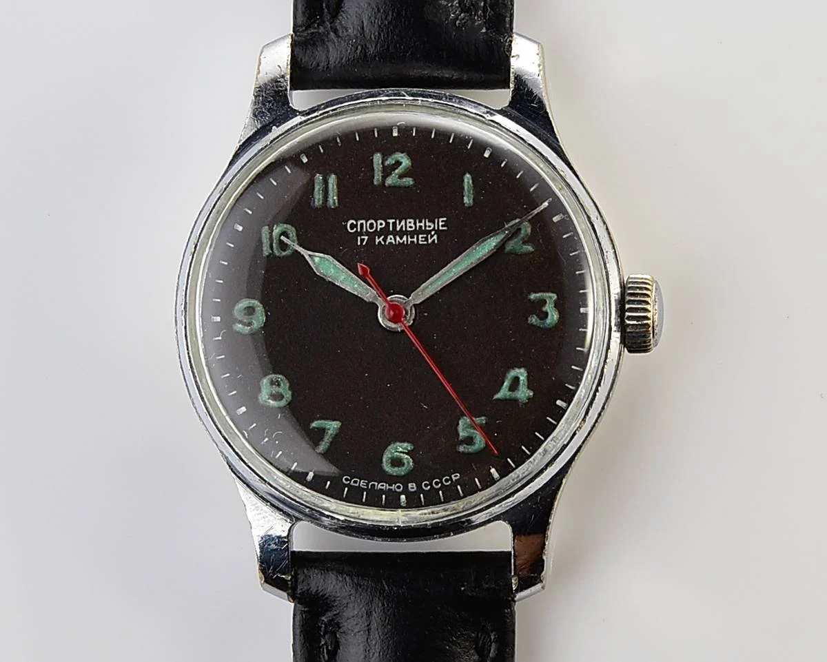 Vintage Soviet Sportivnie mechanical watch, 3rd quarter of 1957!