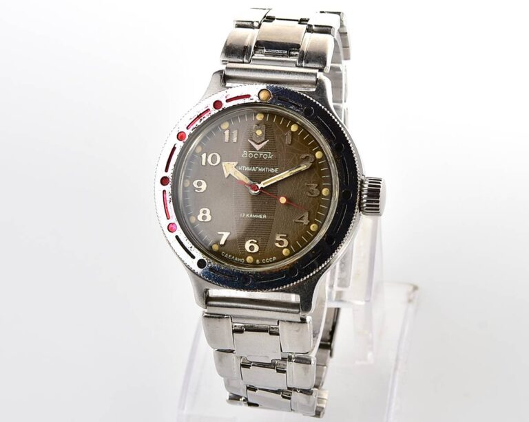 Vostok Amphibia mechanical watch with stainless steel bracelet