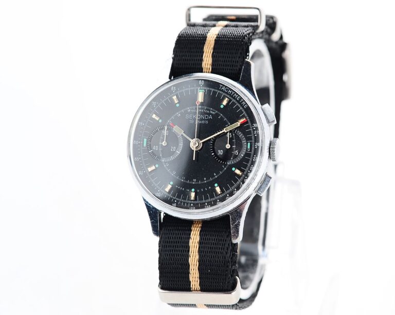 RARE: SEKONDA 3017 "Strela" chronograph chronometer mechanical watch