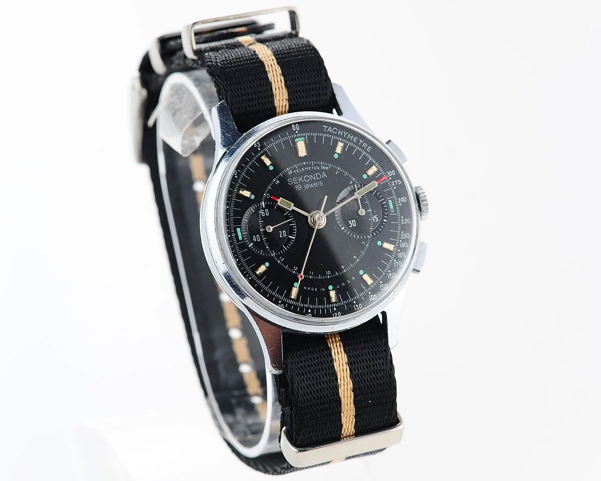 Rare: Sekonda 3017 "Strela" chronograph chronometer mechanical watch