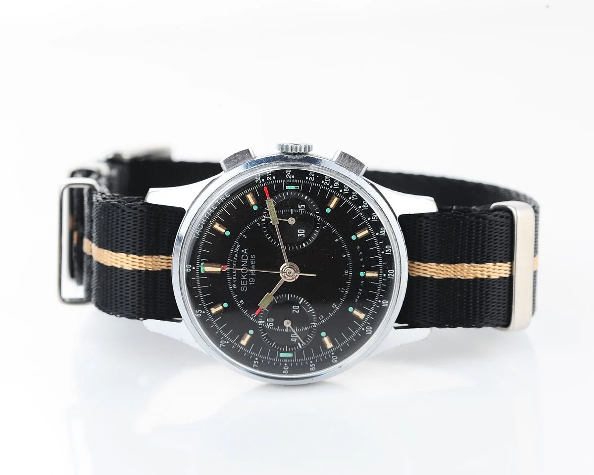 Rare: Sekonda 3017 "Strela" chronograph chronometer mechanical watch