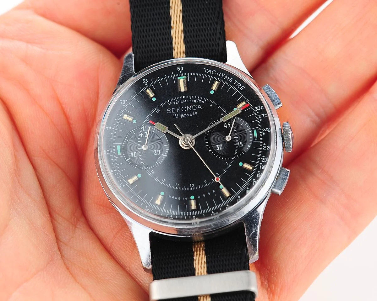 Rare: Sekonda 3017 "Strela" chronograph chronometer mechanical watch