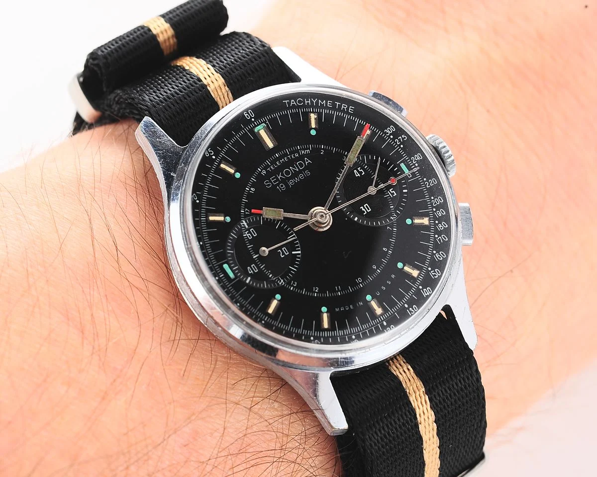 Rare: Sekonda 3017 "Strela" chronograph chronometer mechanical watch