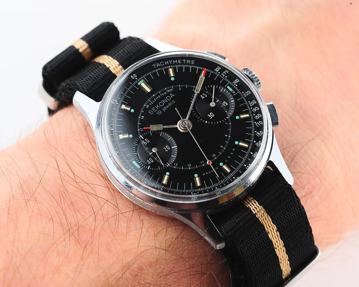Rare: Sekonda 3017 "Strela" chronograph chronometer mechanical watch