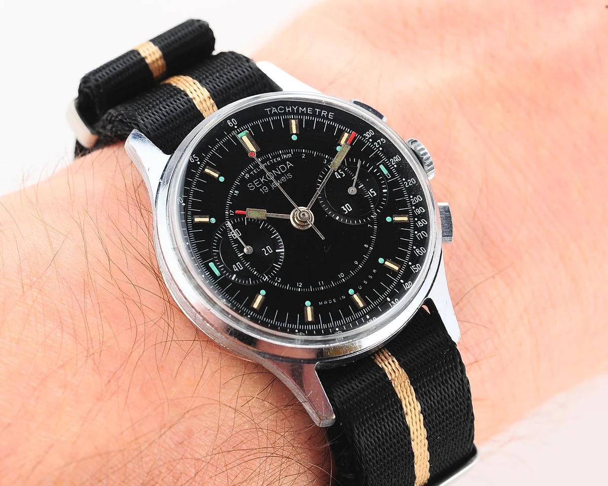 Rare: Sekonda 3017 "Strela" chronograph chronometer mechanical watch