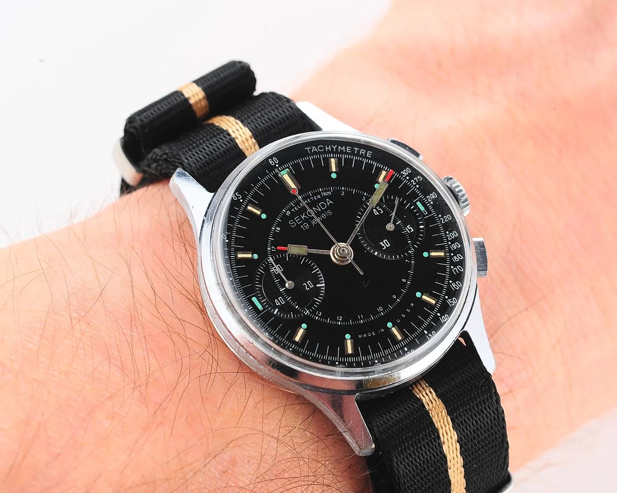 Rare: Sekonda 3017 "Strela" chronograph chronometer mechanical watch
