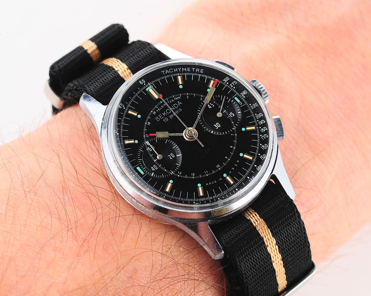 watch Sekonda-Strela Chronograph black 12777-SCS_6010
