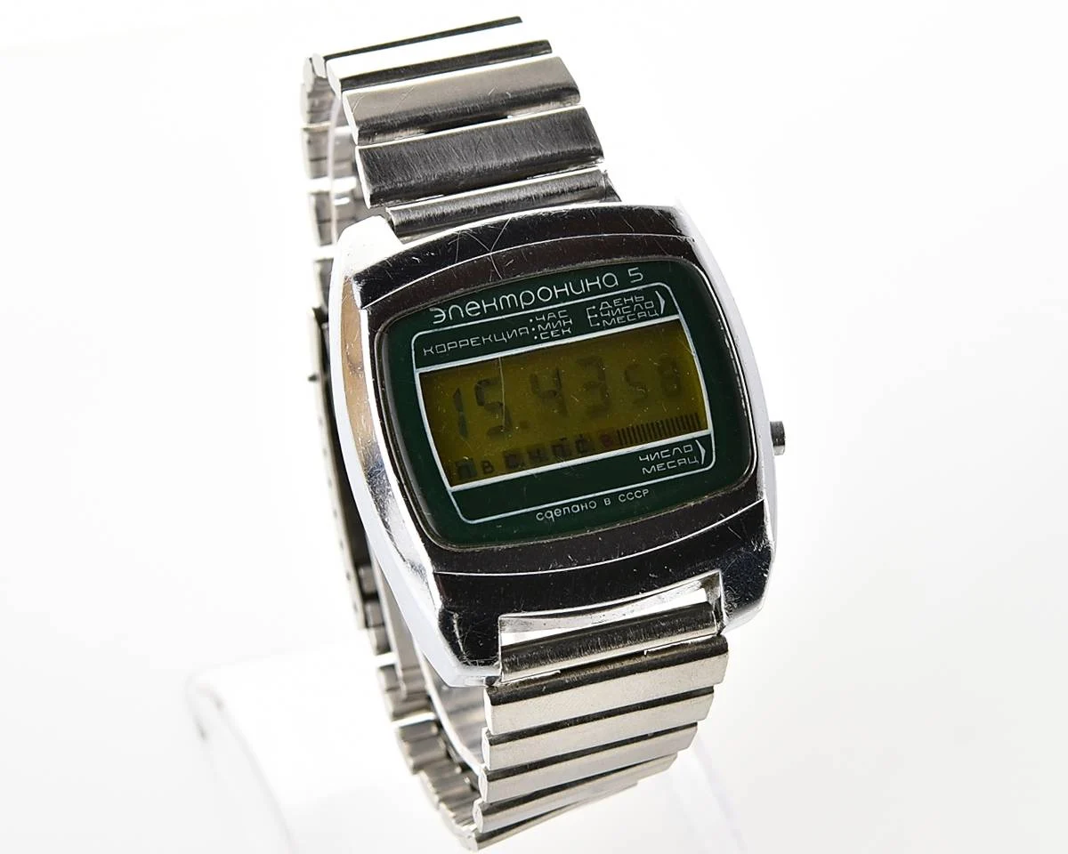 Large vintage USSR digital watch Electronika 5