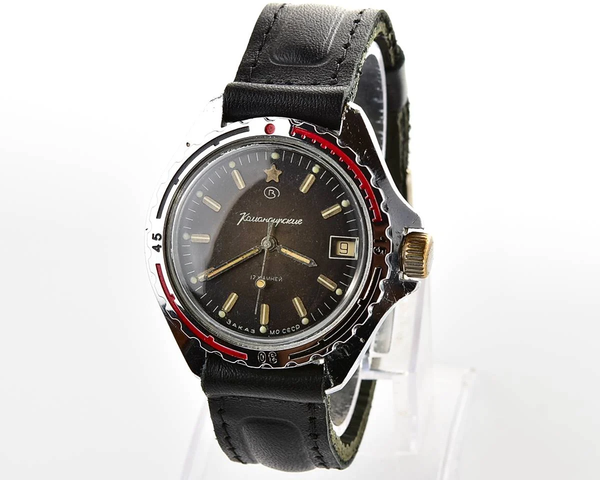 Vostok Komandirskie "Zakaz MO CCCP" limited series watch - rare duo-tone dial!