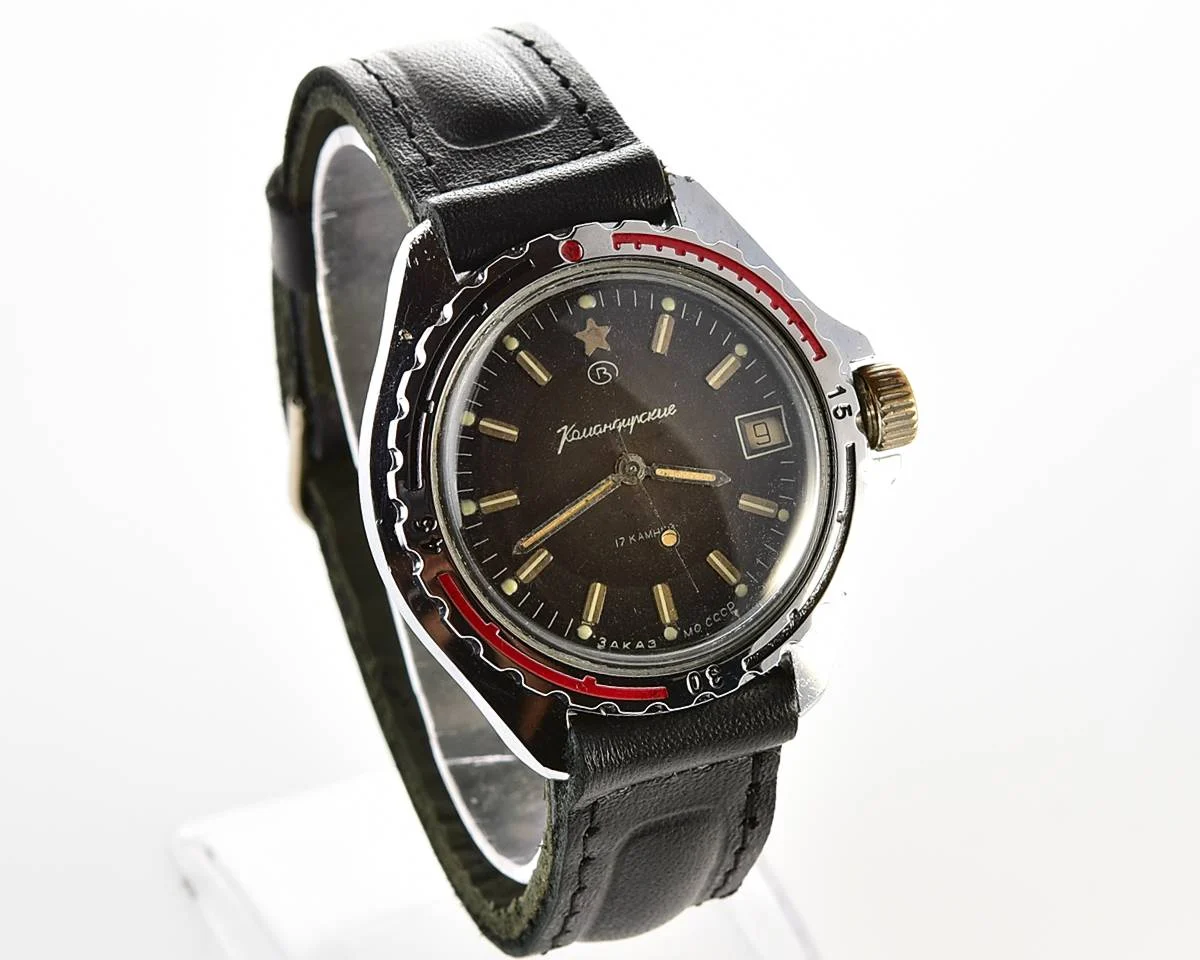 Vostok Komandirskie "Zakaz MO CCCP" limited series watch - rare duo-tone dial!