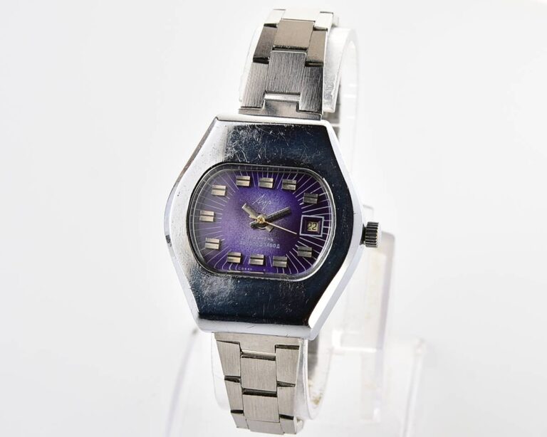 Soviet vintage mechanical LUCH wristwatch with AUTOMATIC self-winding movement