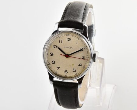 Vintage soviet POBEDA watch with central second hand, 1MChZ, from the 1950s