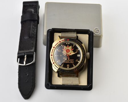 Excellent Vostok Komandirskie mechanical watch - 50 years victory in great patriotic war edition