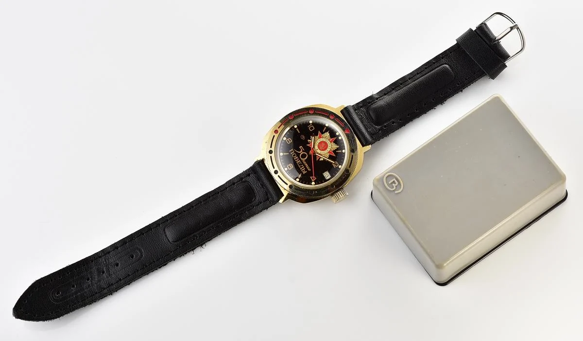 Excellent Vostok Komandirskie mechanical watch - 50 years victory in great patriotic war edition