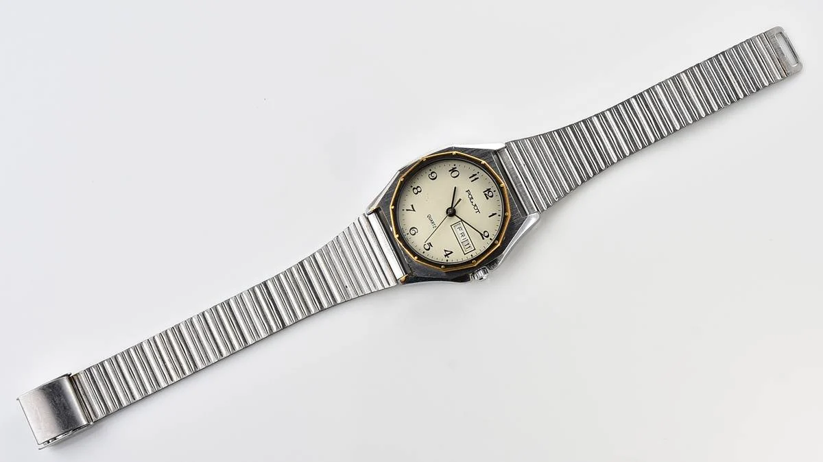 Soviet Poljot watch with quartz movement