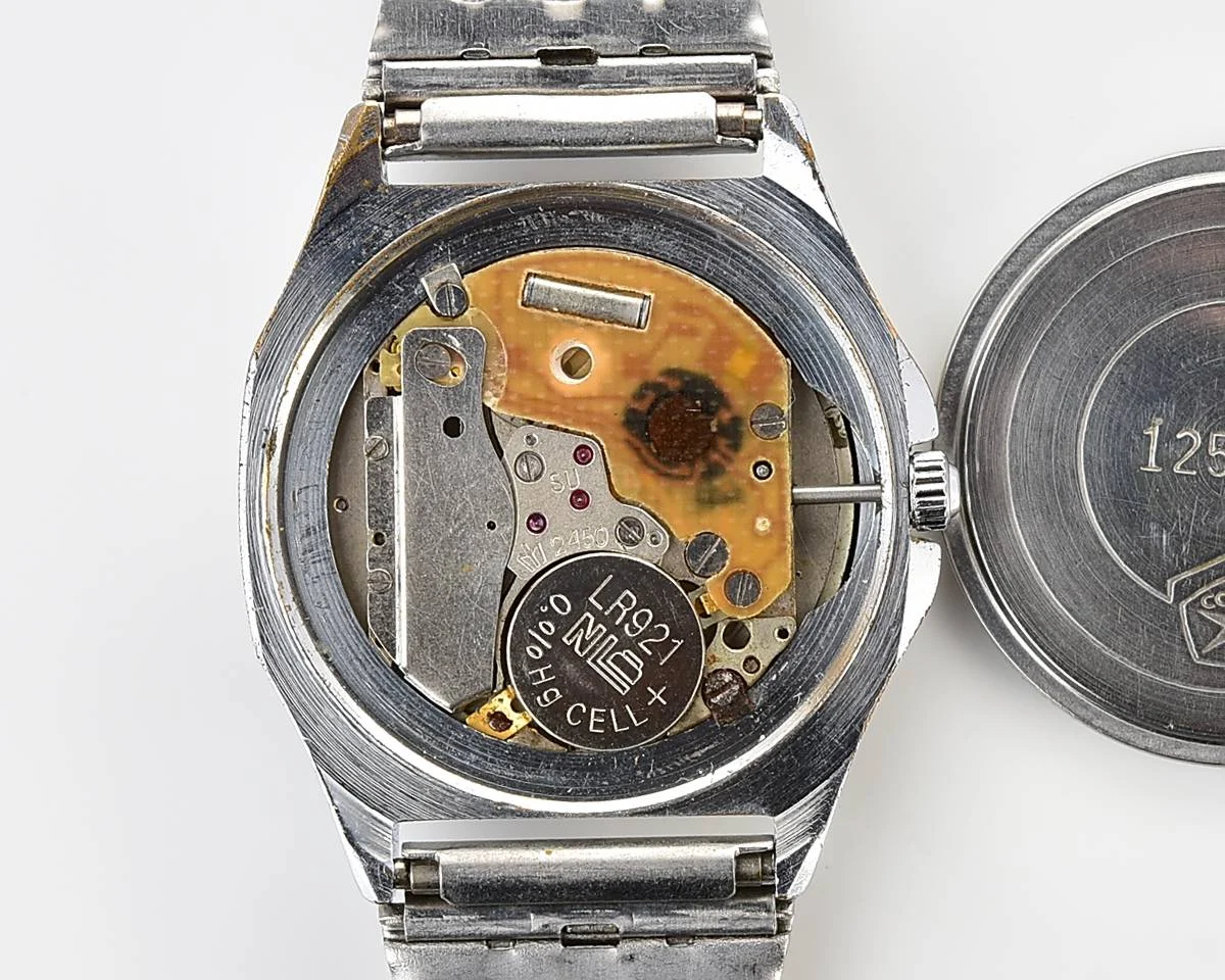 Soviet Poljot watch with quartz movement