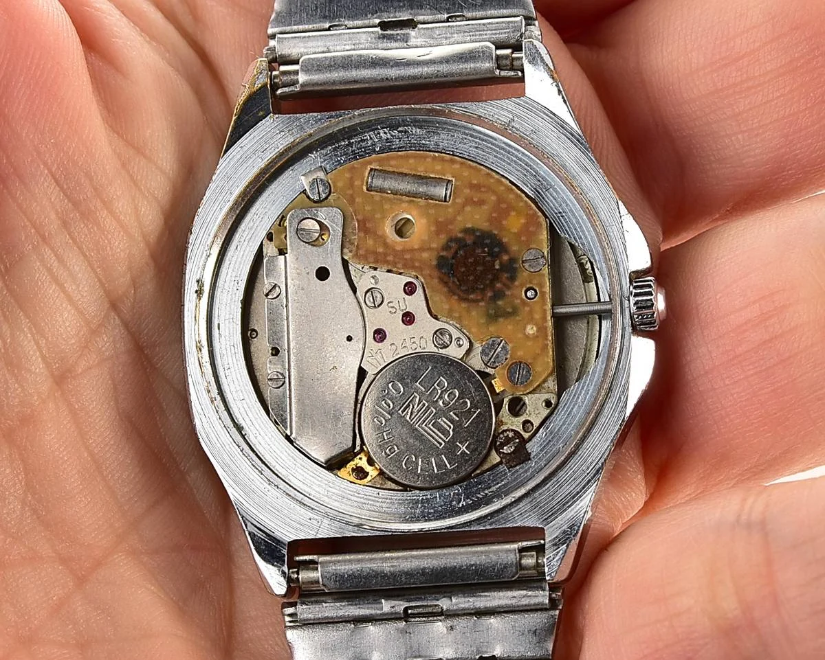 Soviet Poljot watch with quartz movement