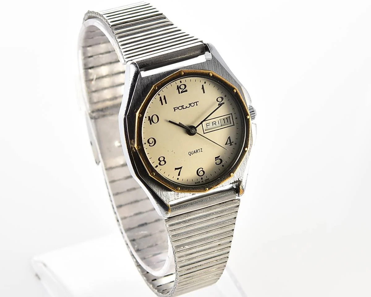 Soviet Poljot watch with quartz movement