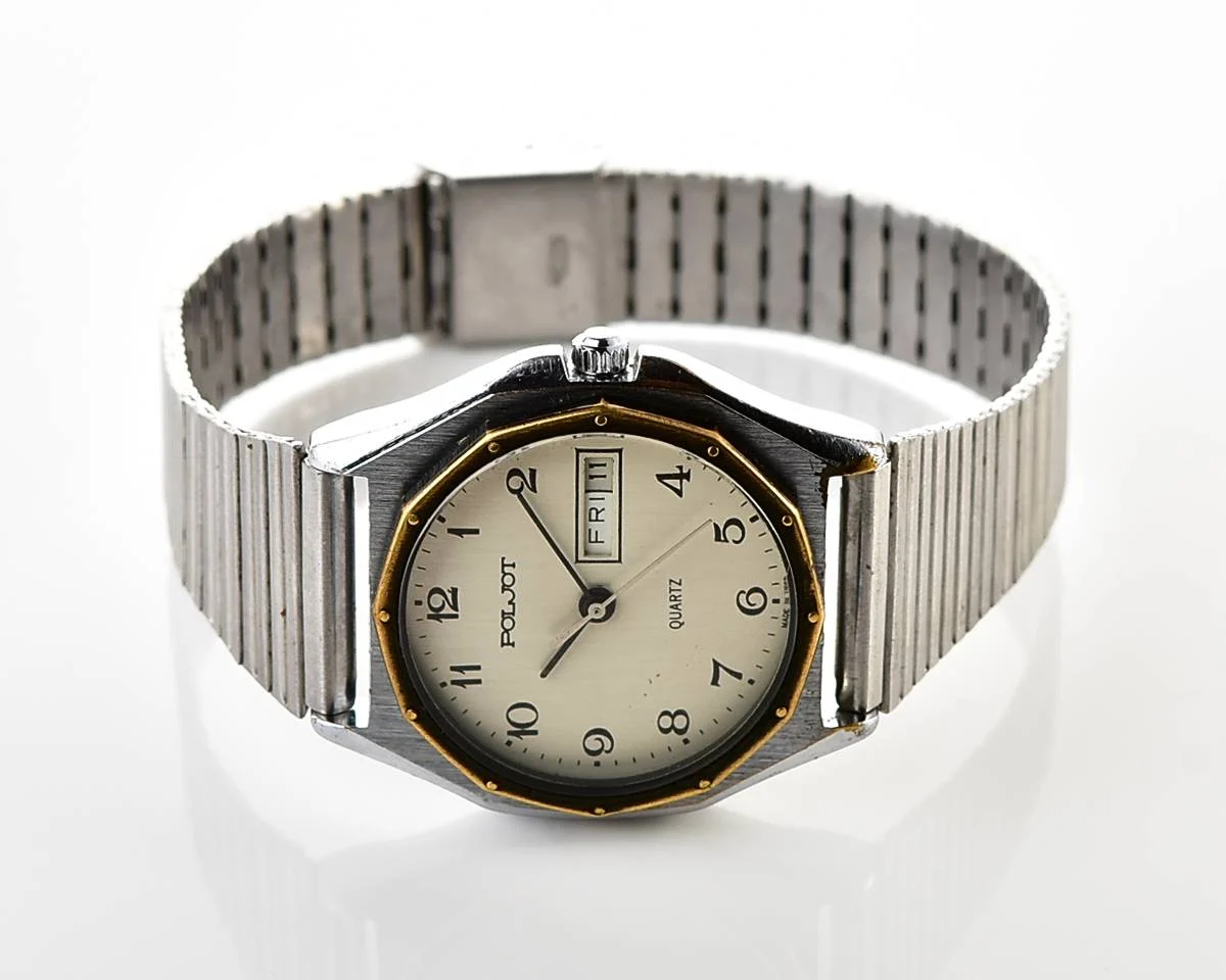 Soviet Poljot watch with quartz movement