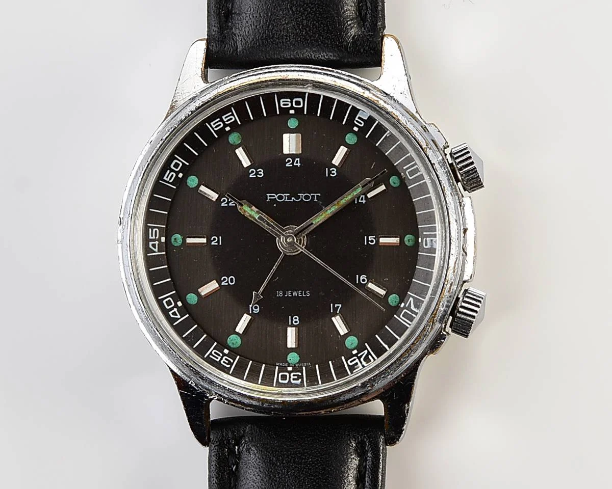 Poljot "cricket" mechanical wristwatch with alarm function!