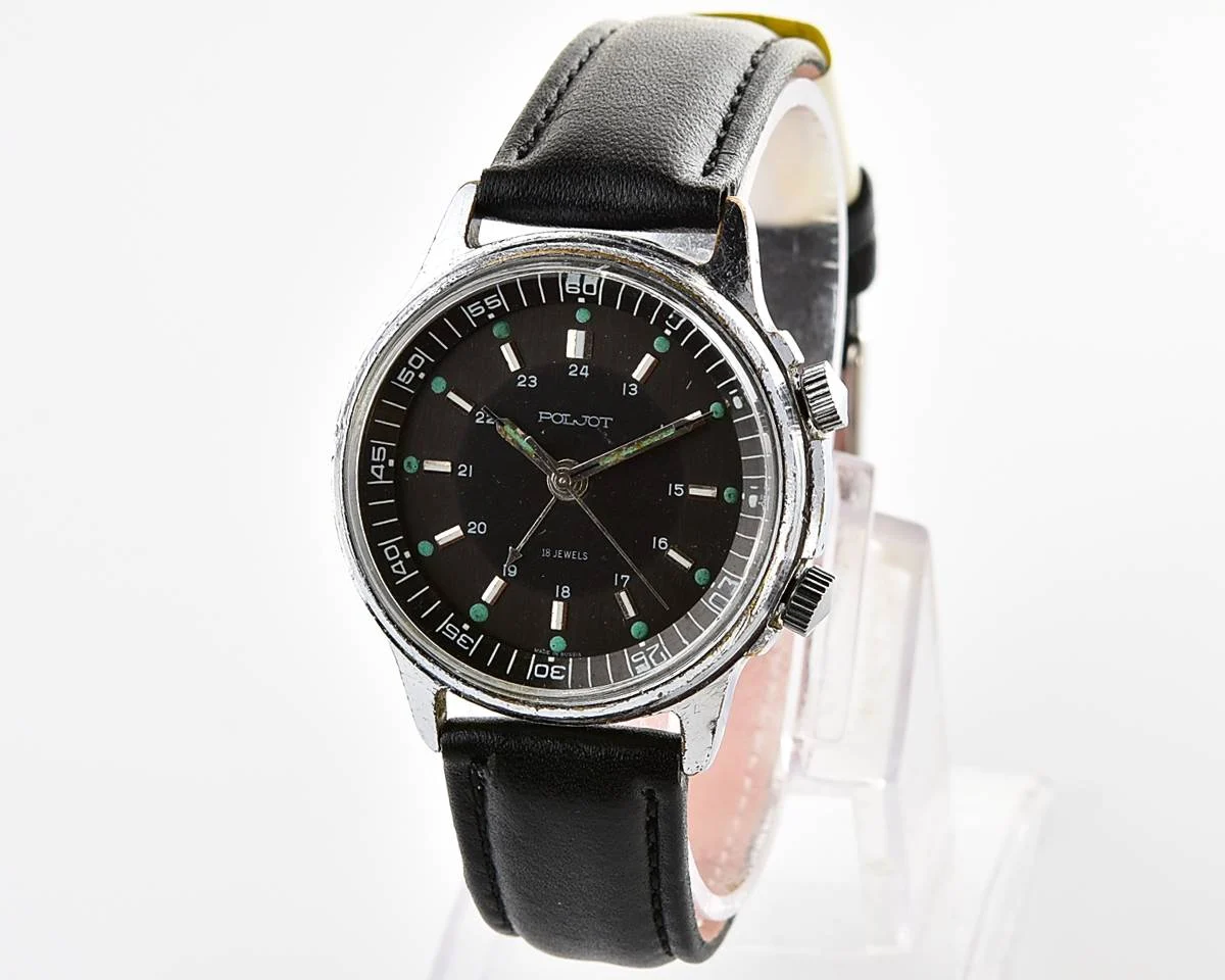 Poljot "cricket" mechanical wristwatch with alarm function!