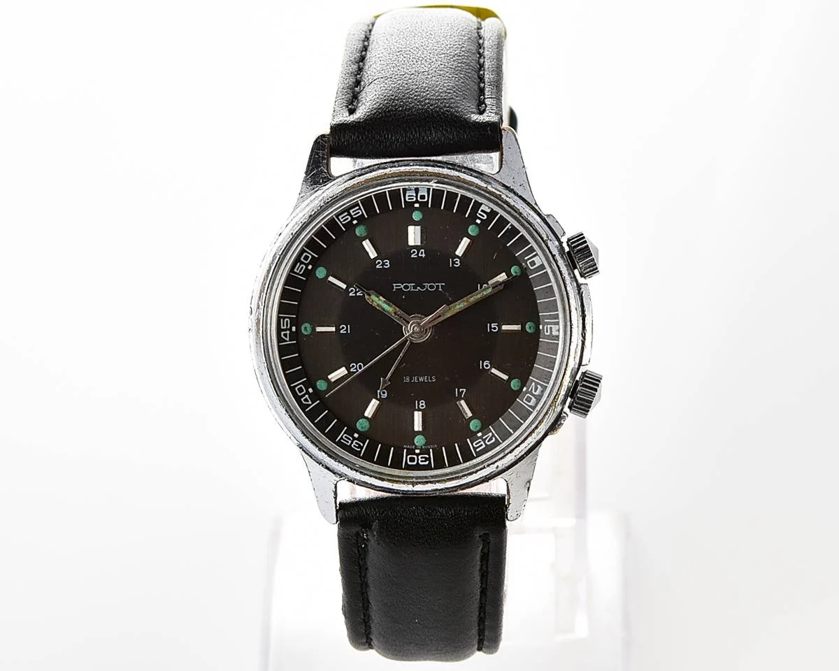 Poljot "cricket" mechanical wristwatch with alarm function!