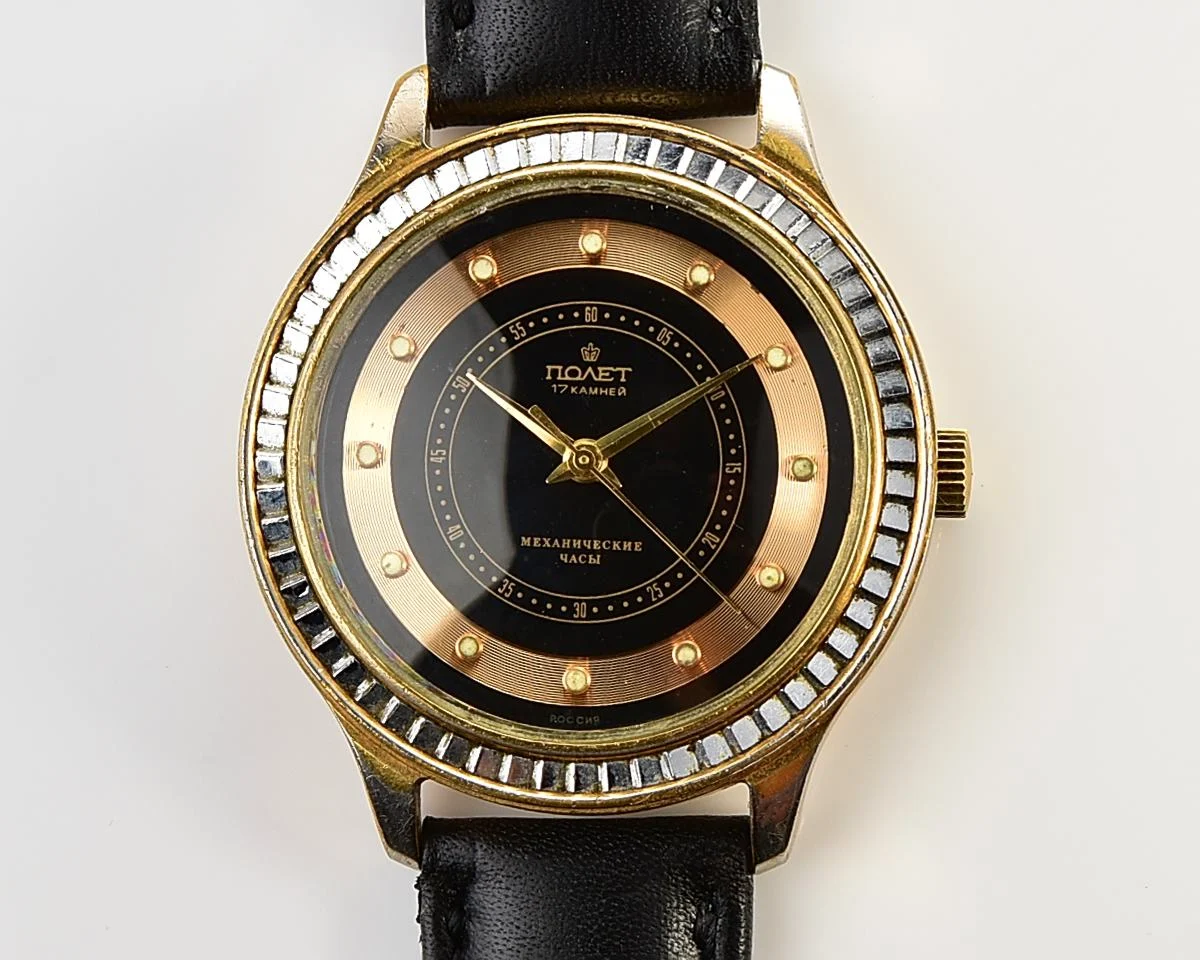 Large Poljot mechanical wristwatch