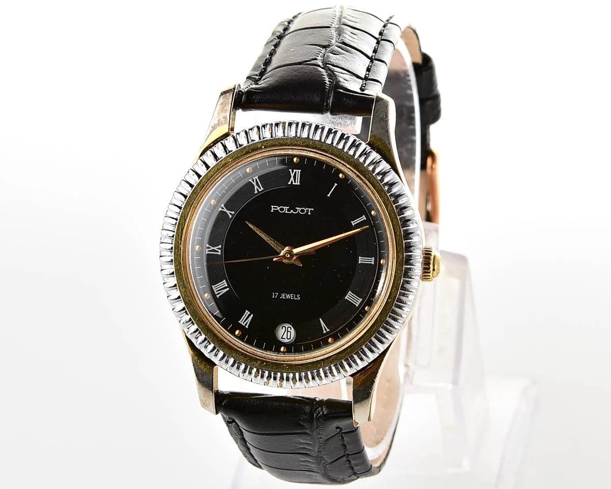Large Poljot mechanical wristwatch'