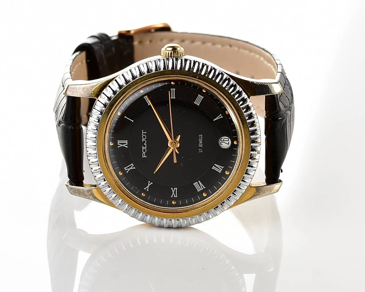 Large Poljot mechanical wristwatch'