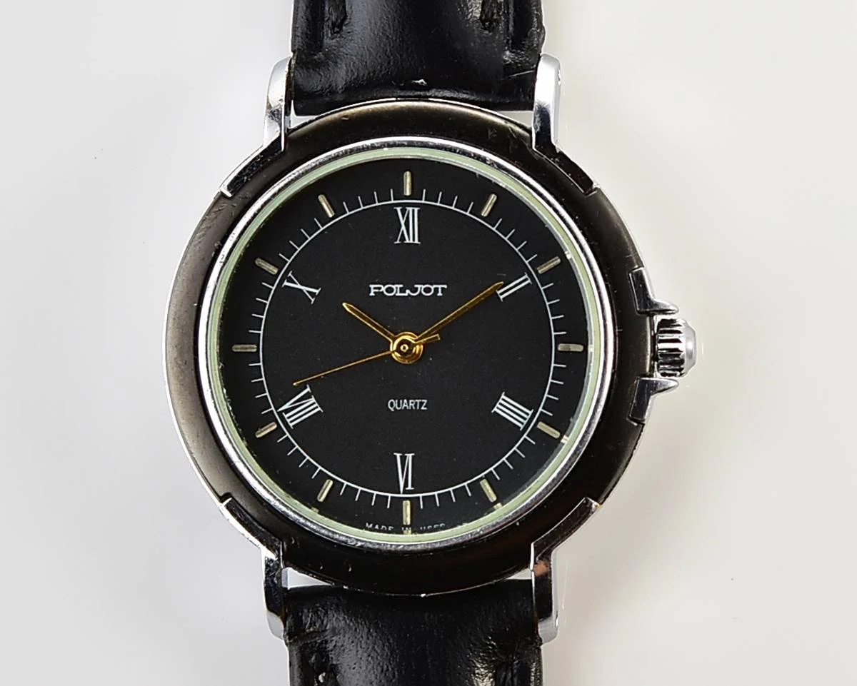 Soviet Poljot watch with quartz movement