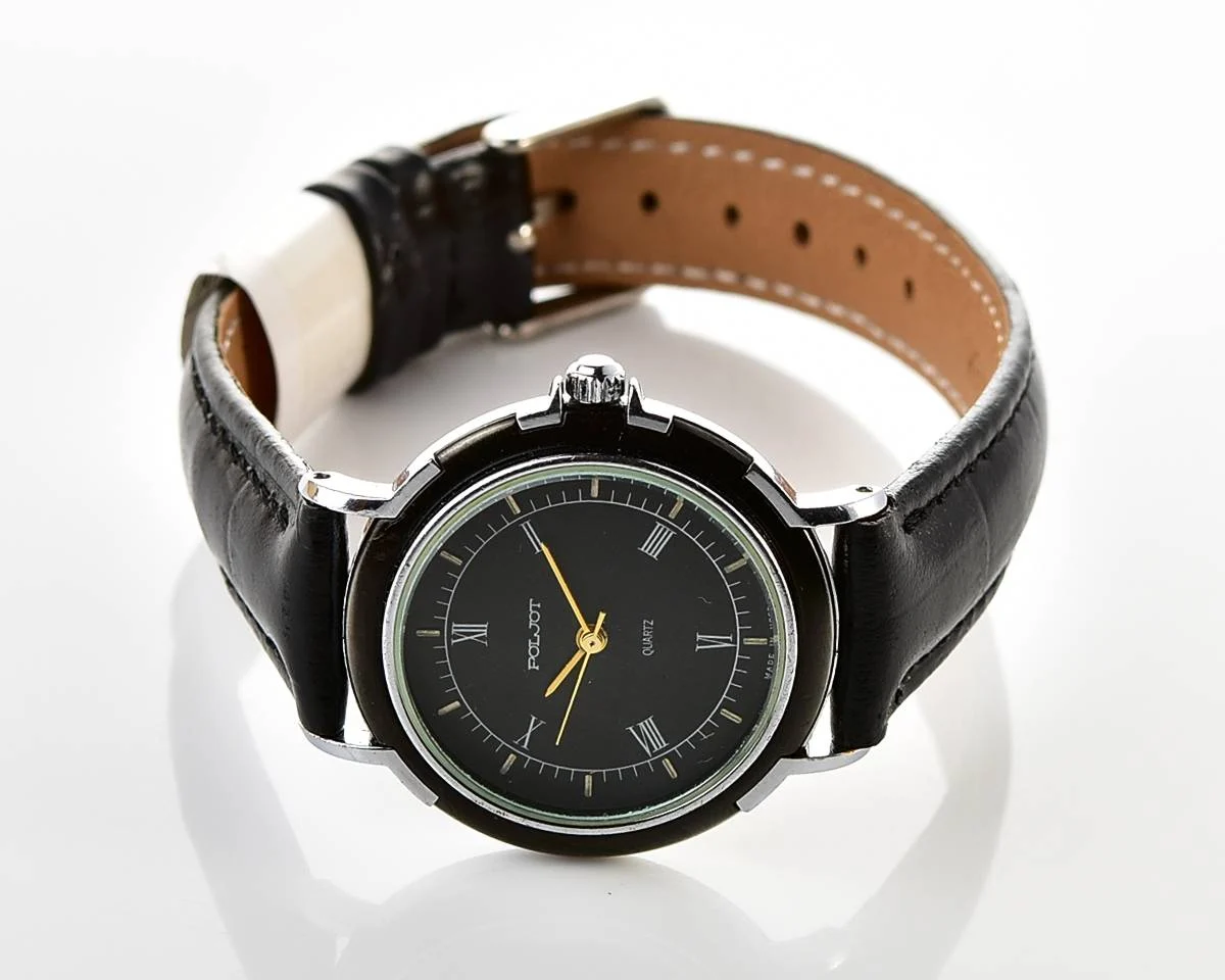 Soviet Poljot watch with quartz movement