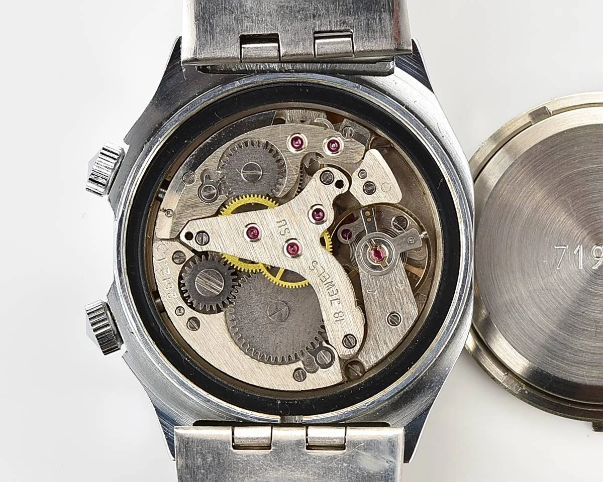 Excellent Soviet Poljot mechanical watch with alarm clock function