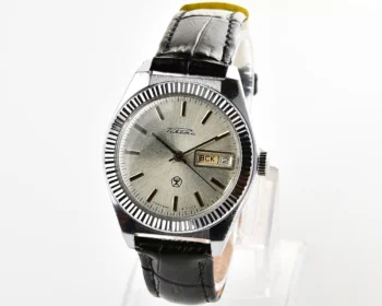 Raketa vintage mechanical wrist watch with double calendar
