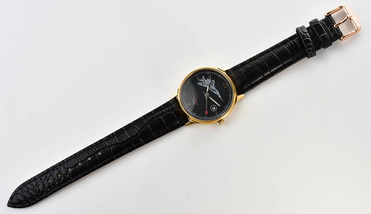 Excellent Slava Soviet mechanical vintage watch with MIG aircraft!