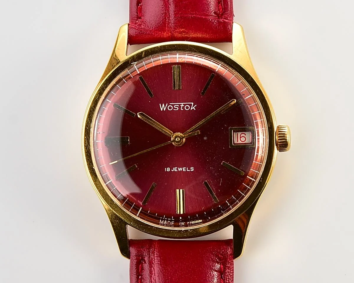 Excellent Soviet Wostok (Vostok) mechanical gold-plated watch