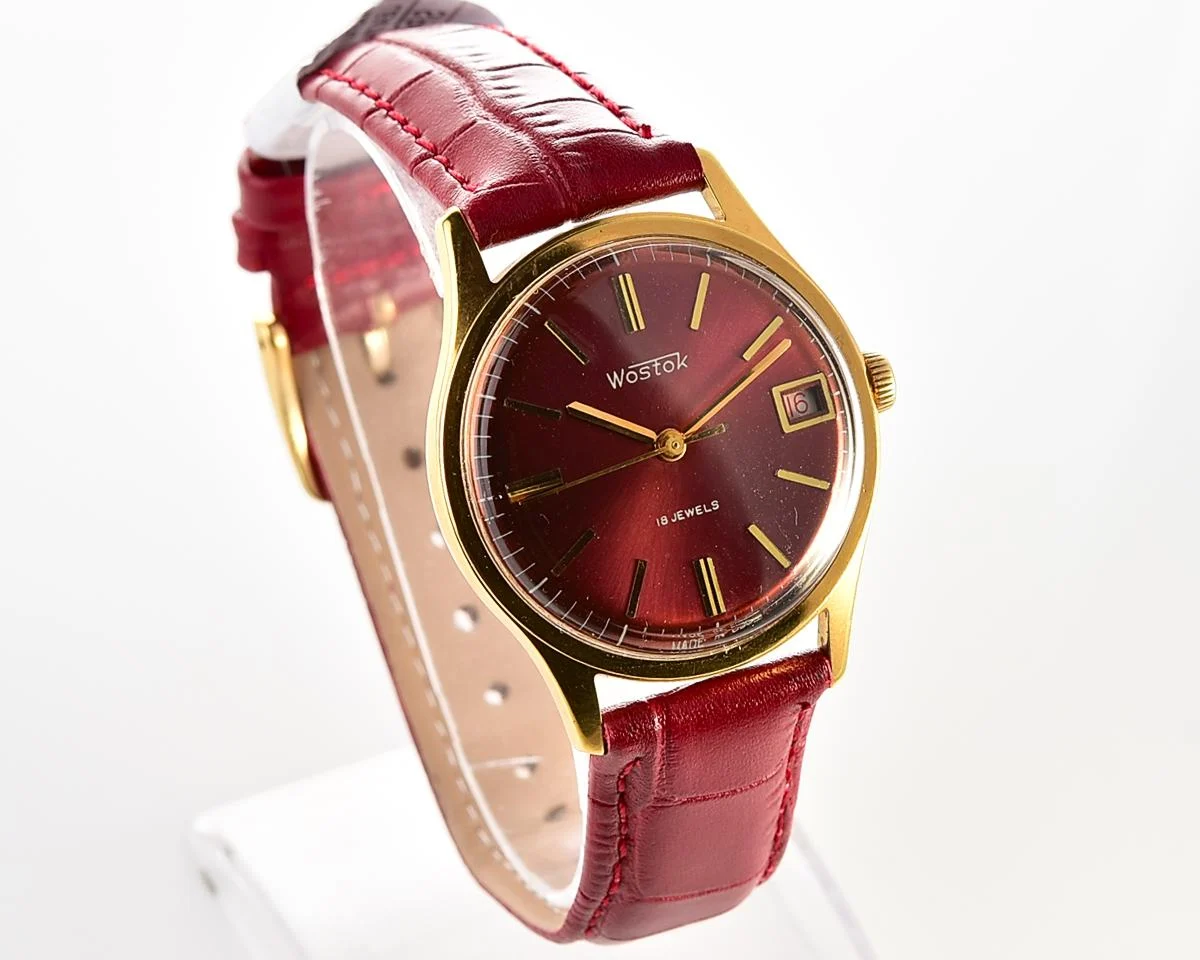 Excellent Soviet Wostok (Vostok) mechanical gold-plated watch