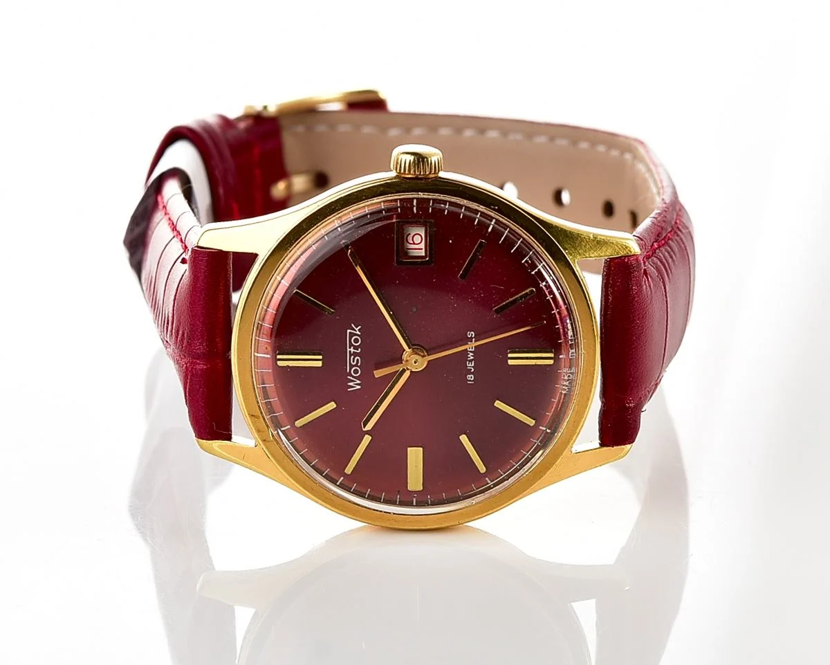 Excellent Soviet Wostok (Vostok) mechanical gold-plated watch