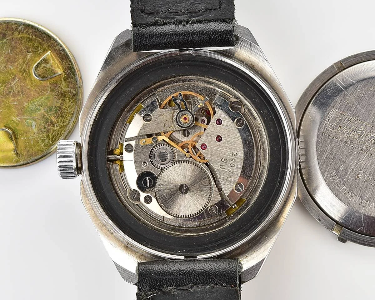 Vostok Amphibia mechanical watch with black bezel!