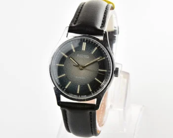 Soviet Vostok mechanical wristwatch with rare blue metallic duotone dial!
