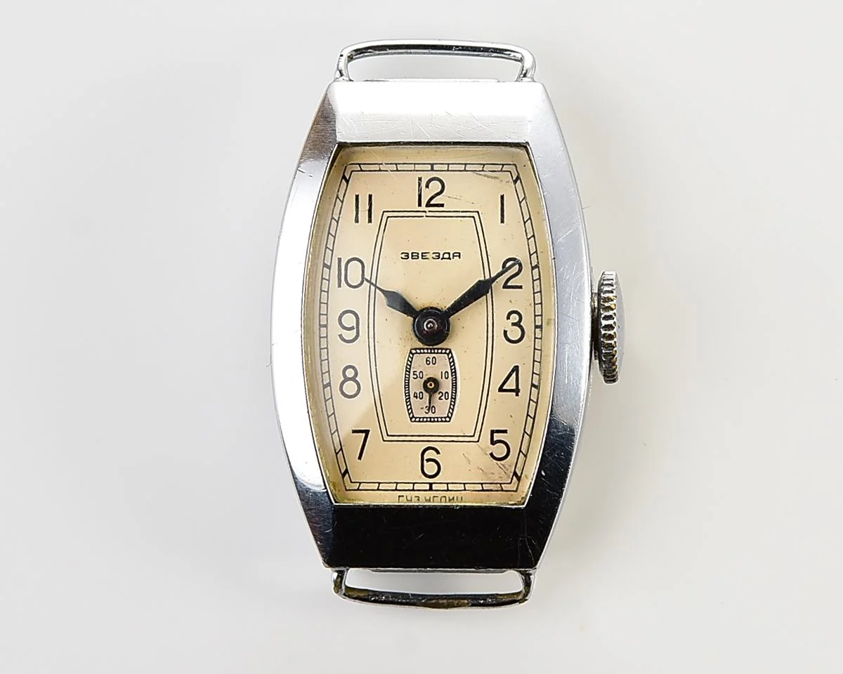 Vintage Soviet Zvezda wrist watch, from the 2nd quarter of 1957
