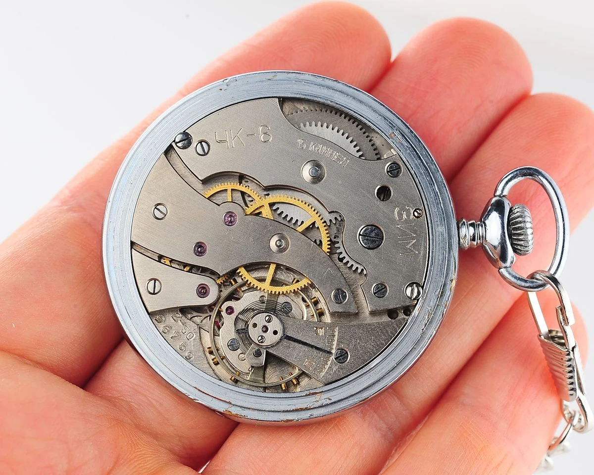 Excellent pocket Soviet ZiM - hefty mechanical watch from the 2nd quarter of 1950!