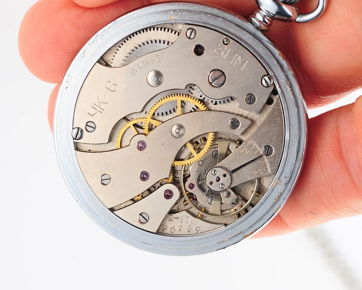 Excellent pocket Soviet ZiM - hefty mechanical watch from the 2nd quarter of 1950!