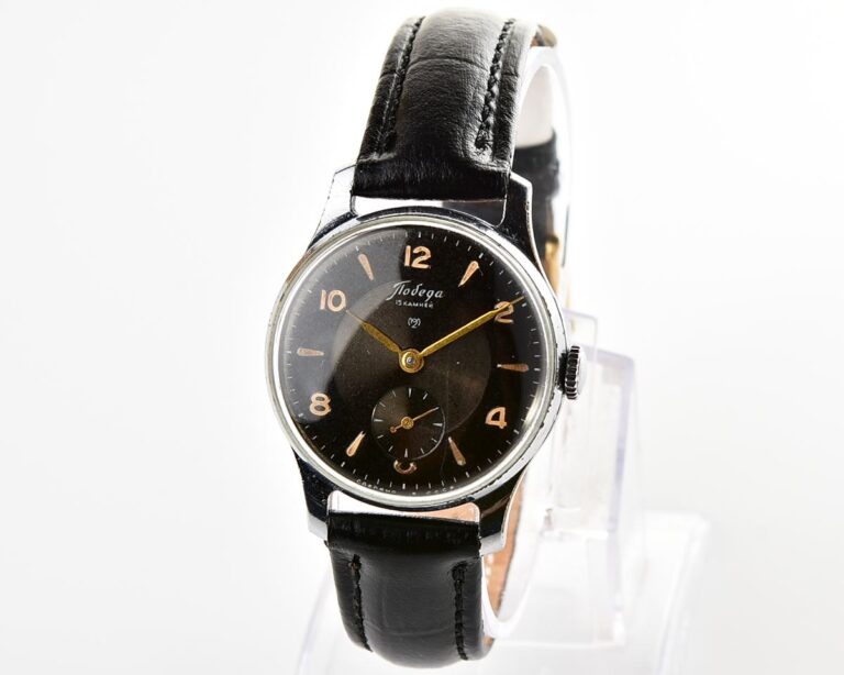 Vintage soviet mechanical POBEDA watch, 2MChZ from the 4th quarter 1954!