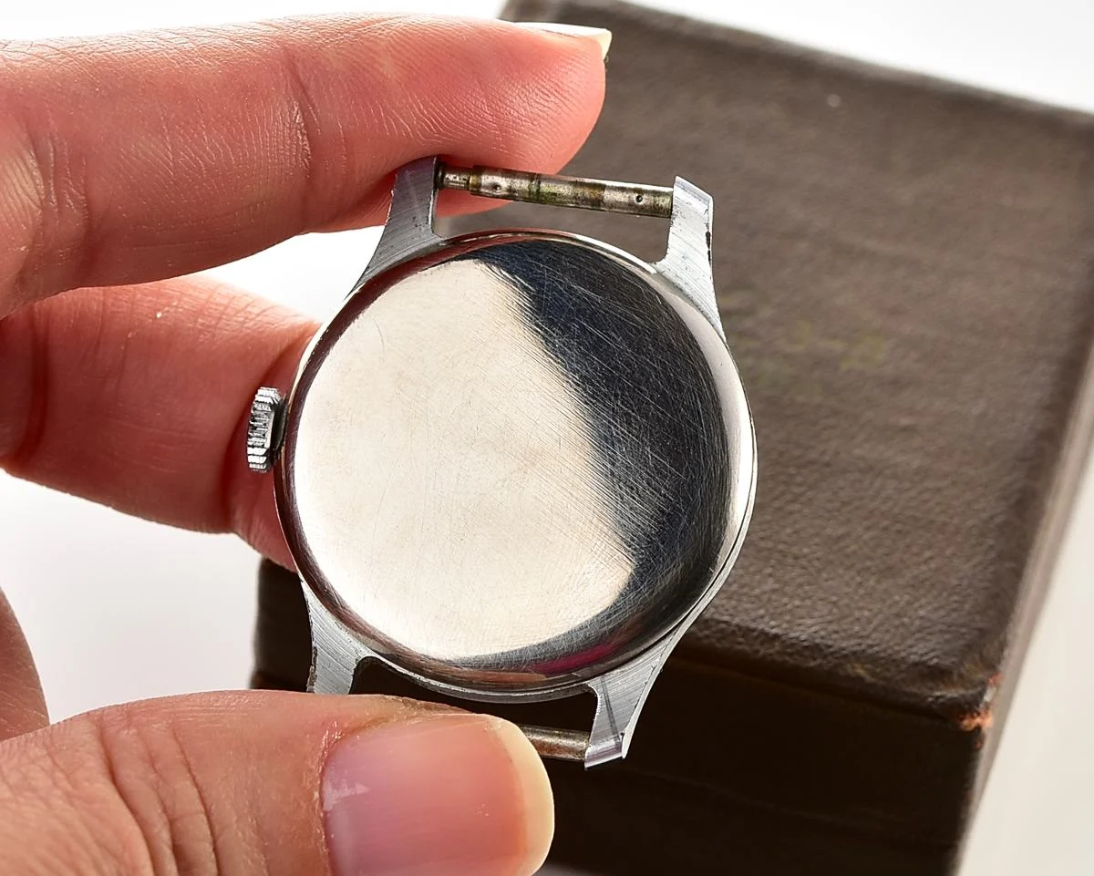 Excellent Soviet Pobeda from 1955 + exquisite Sturmanskie compass leather strap!
