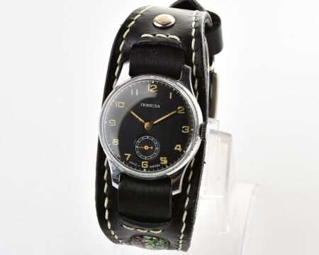 Excellent early soviet POBEDA mechanical watch,1MChZ, from the 3rd quarter of 1948!