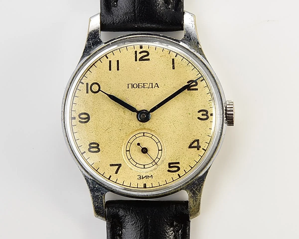 Vintage Soviet mechanical watch Pobeda ZiM, from the 1st quarter 1955!