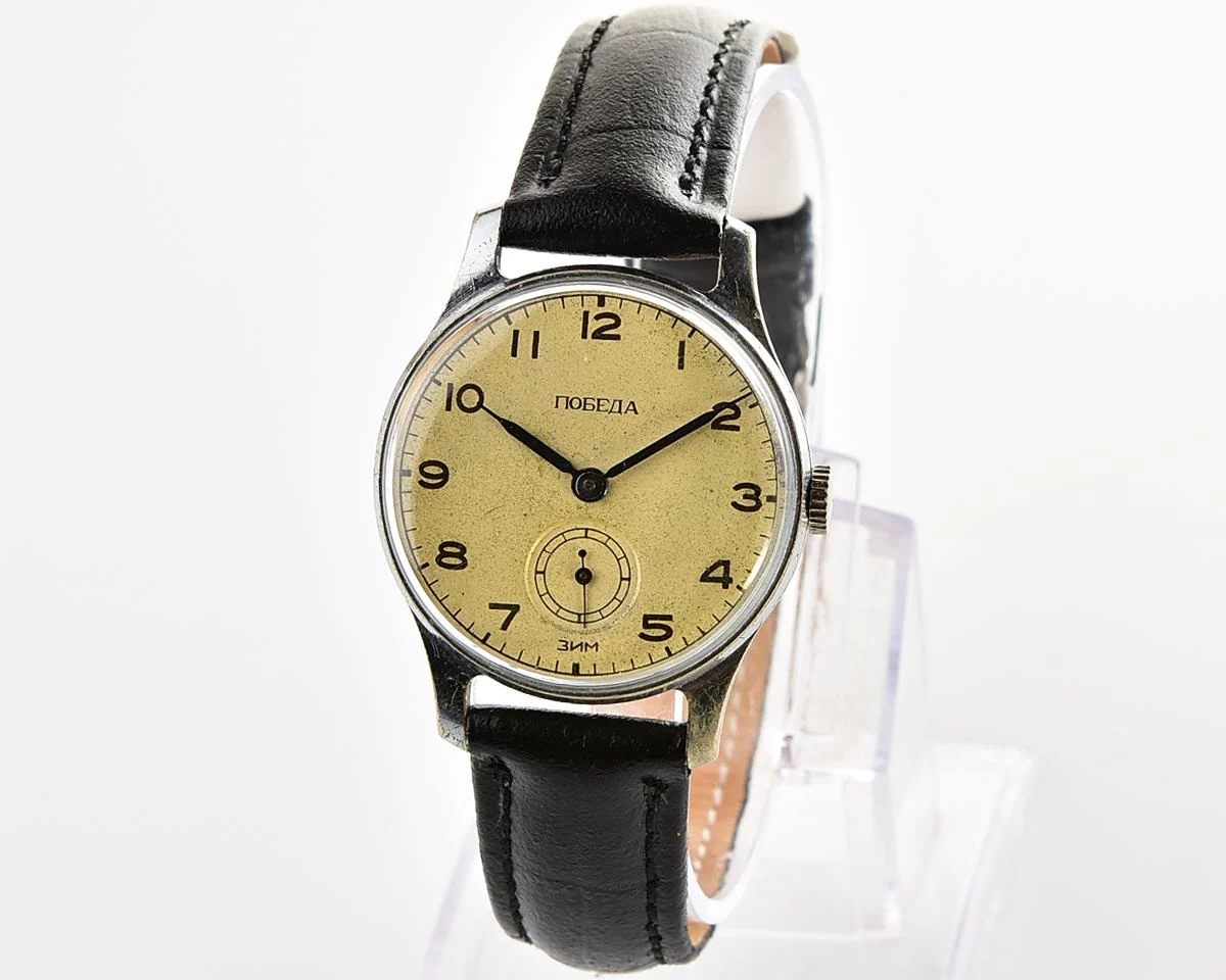Vintage Soviet mechanical watch Pobeda ZiM, from the 1st quarter 1955!