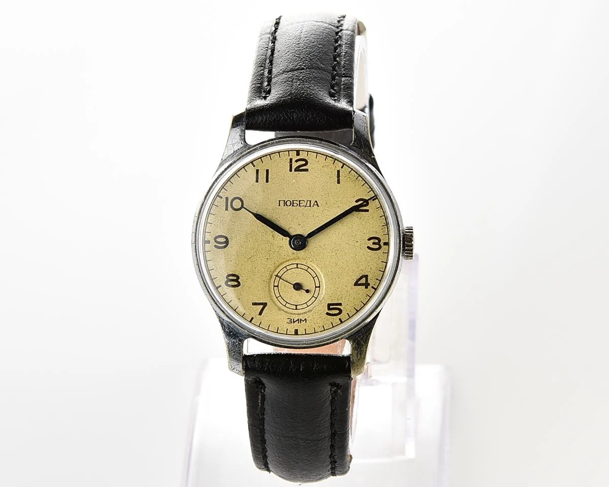 Vintage Soviet mechanical watch Pobeda ZiM, from the 1st quarter 1955!