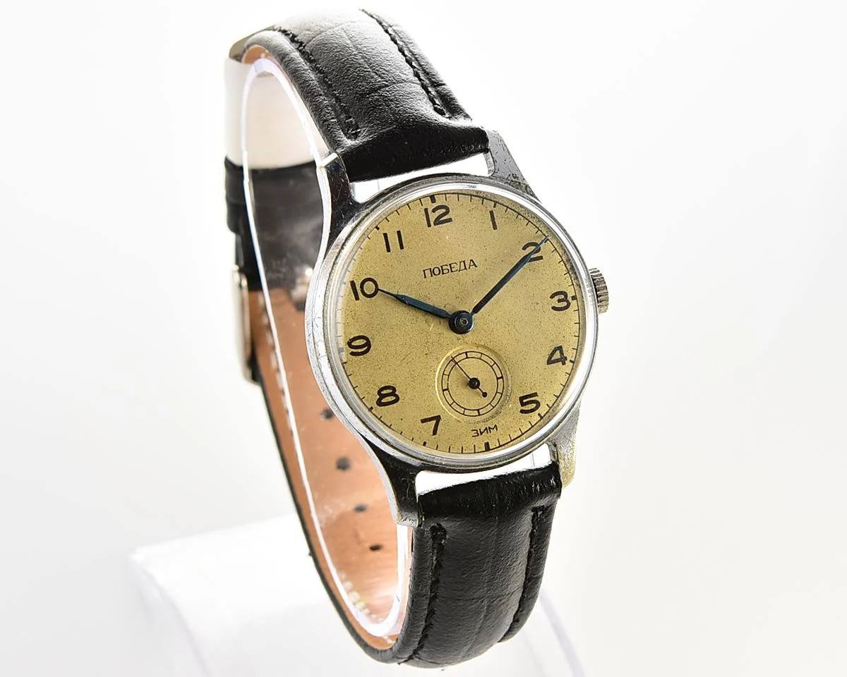 Vintage Soviet mechanical watch Pobeda ZiM, from the 1st quarter 1955!