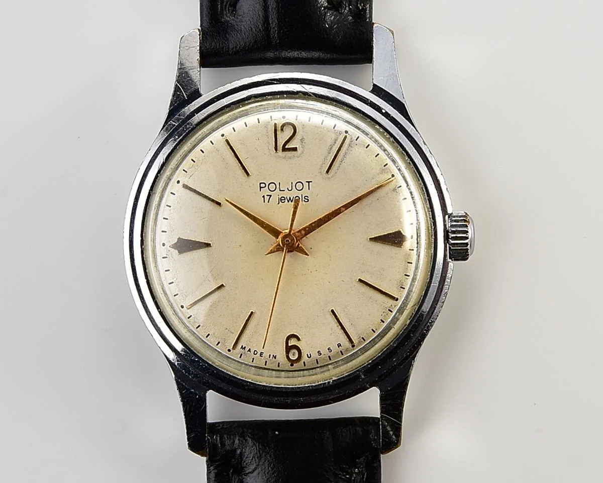 Vintage Soviet Poljot vintage mechanical wrist watch
